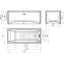 Акриловая ванна Radomir Vannesa Веста с каркасом
