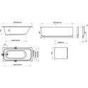 Акриловая ванна Ravak Chrome 170x75 см с ножками