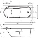 Акриловая ванна Riho Columbia 160x75