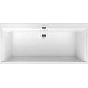 Акриловая ванна Villeroy & Boch Squaro Edge 12 UBQ170SQE2DV-RW 170x75, с ножками, слив-перелив, stone white