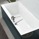 Акриловая ванна Villeroy & Boch Squaro Edge 12 UBQ170SQE2DV-RW 170x75, с ножками, слив-перелив, stone white