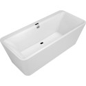 Акриловая ванна Villeroy & Boch Squaro Edge 12 UBQ180SQE9W2V-RW 180x80, слив-перелив, stone white