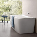 Акриловая ванна Villeroy & Boch Squaro Edge 12 UBQ180SQE9W2V-RW 180x80, слив-перелив, stone white