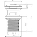 Донный клапан для раковины Villeroy & Boch TVP00000301061