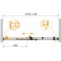 Душевая дверь в нишу Cezares Stylus Soft BF 1 110 C Cr