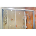 Душевая дверь в нишу GuteWetter Practic Door GK-403A левая 96-100 см стекло бесцветное, профиль матовый хром