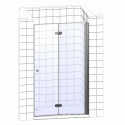 Душевая дверь в нишу GuteWetter Practic Door GK-404 правая (118-122)x190 стекло бесцветное, профиль мат. хром