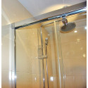 Душевая дверь в нишу GuteWetter Slide Door GK-864 150 см стекло бесцветное, профиль хром