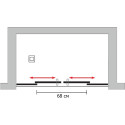 Душевая дверь в нишу GuteWetter Slide Door GK-864 150 см стекло бесцветное, профиль хром