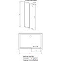 Душевая дверь в нишу Radaway Premium Plus DWJ 140 стекло фабрик