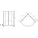 Душевая кабина Niagara Premium NG-6002-01G 100х100х210