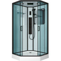 Душевая кабина Niagara Premium NG-6902-01GD BLACK 100х100х220 черная
