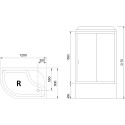 Душевая кабина Royal Bath BK RB8120BK5-BT-CH-R