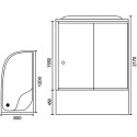 Душевая кабина Royal Bath RB8120BK1-T-CH-R+EL