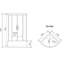 Душевая кабина Timo Eco TE-0700 P