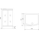 Душевая кабина Timo Lux TL-1501