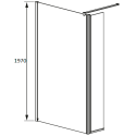 Душевая перегородка Radaway EOS II Walk-in 100x200 L