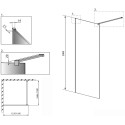 Душевая перегородка Radaway Modo New II 125