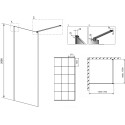 Душевая перегородка Radaway Modo X Black II Factory 120