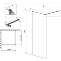 Душевая перегородка Radaway Modo X Black II Frame 85