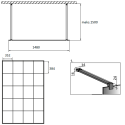 Душевая перегородка Radaway Modo X Black I Factory 150