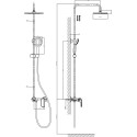 Душевая стойка D&K Gondolla DA1023701B14