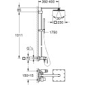 Душевая стойка Grohe Euphoria Cube 23147001