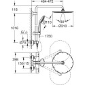 Душевая стойка Grohe Euphoria System 310 26075DL0 теплый закат