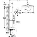 Душевая стойка Grohe Tempesta Cosmopolitan System 250 26694000