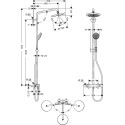 Душевая стойка Hansgrohe Croma 220 Showerpipe 27185000