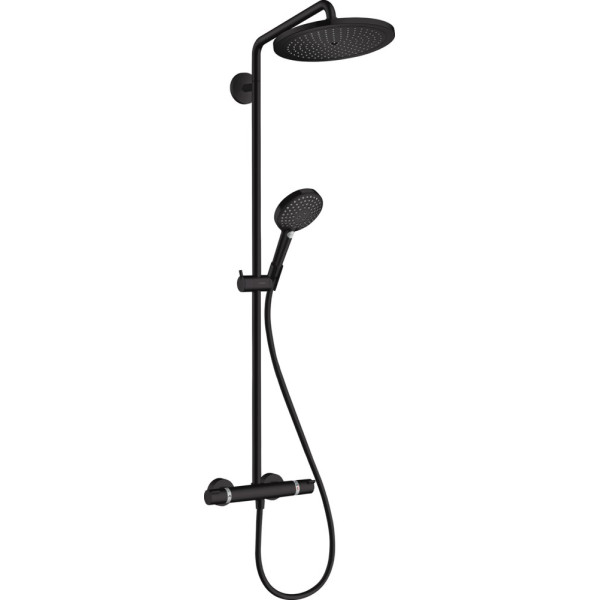 Душевая стойка Hansgrohe Croma Select S 280 1jet 26890670 с термостатом, матовый черный