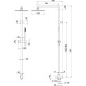 Душевая стойка Paini RS 50CR191ARQ3P3