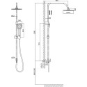 Душевая стойка Rush Bella BL4535-112