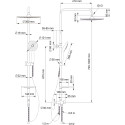 Душевая стойка Swedbe Calypso 5101