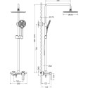 Душевая стойка Timo Anni SX-2710/03