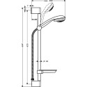 Душевой гарнитур Hansgrohe Crometta 85 Vario 27764000 Unica Crometta