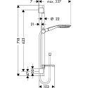 Душевой гарнитур Hansgrohe Raindance Select E 150 27856000 Unica'S Puro