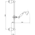 Душевой гарнитур Webert Comfort AC0384065 бронза