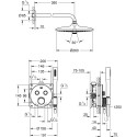 Душевой комплект Grohe Grohtherm SmartControl 34744000 С ВНУТРЕННЕЙ ЧАСТЬЮ