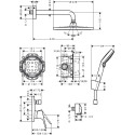 Душевой комплект Hansgrohe Crometta S 27958000