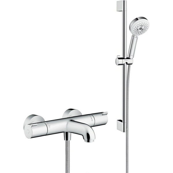 Душевой комплект Hansgrohe Ecostat 1001 CL ВМ 13201000 термостат + душевой гарнитур