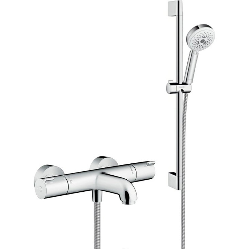 Душевой комплект Hansgrohe Ecostat 1001 CL ВМ 13201000 термостат + душевой гарнитур