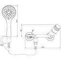 Душевой комплект Lemark Wing LM5302C + LM5306C