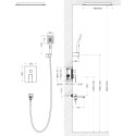 Душевой комплект Timo Selene SX-2039/00SM С ВНУТРЕННЕЙ ЧАСТЬЮ, хром