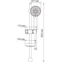 Душевой комплект Wasserkraft Dill 6151 смеситель + душевой гарнитур + шланговое подключение