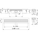 Душевой лоток AlcaPlast APZ1 1050 с опорами