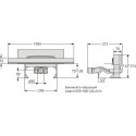 Душевой лоток Berges Wasserhaus Wall 090157 100 см