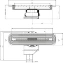 Душевой лоток Pestan Confluo Slim Line 300 с решеткой