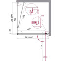 Душевой уголок BelBagno Marmi A-1-80-C-Cr
