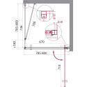 Душевой уголок BelBagno Marmi A-1-80-C-Cr